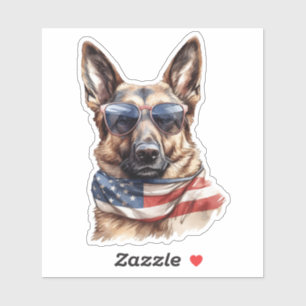 Sticker 4 juillet gros chien 70631