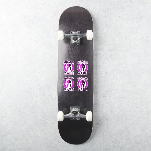 Sticker 4 Molon Labe Laurels guerriers spartiates (Skateboard)