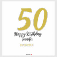 50e anniversaire ajouter nom date année noire modè