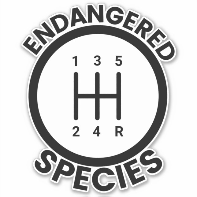 Sticker 5 Vitesse Espèces en voie de disparition (Devant)