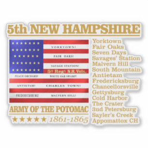 Sticker 5e infanterie NH Vounteer (BH)