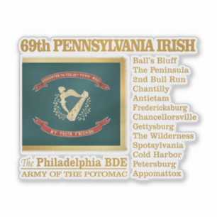 Sticker 69e Infanterie volontaire de Pennsylvanie (BH)