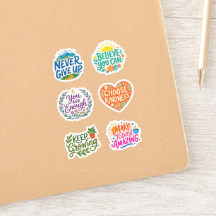 Sticker +6 Citation Positive, Motivation et Inspiration