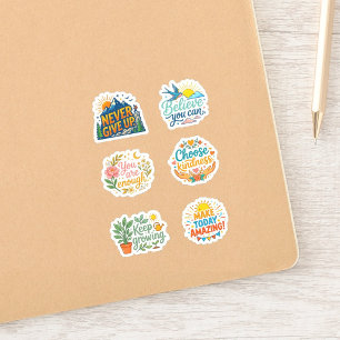 Sticker +6 (Mentalité de Croissance) Motivation & Encourag