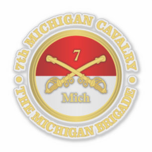Sticker 7e cavalerie du Michigan