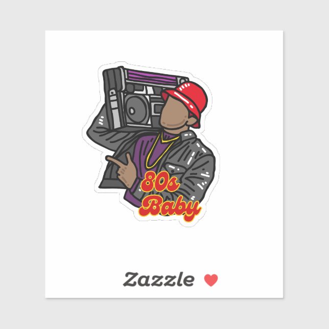 Sticker 80s Bébé (Feuille)