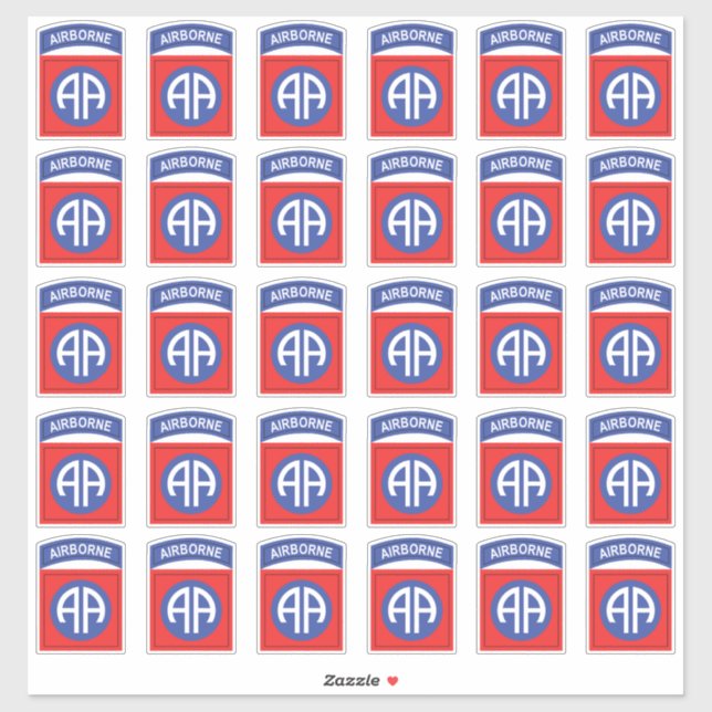 Sticker 82e patch américain x30 (Feuille)