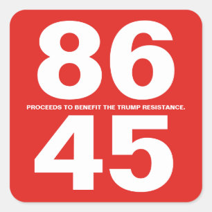 Sticker 86 45 (Trump Resistance)
