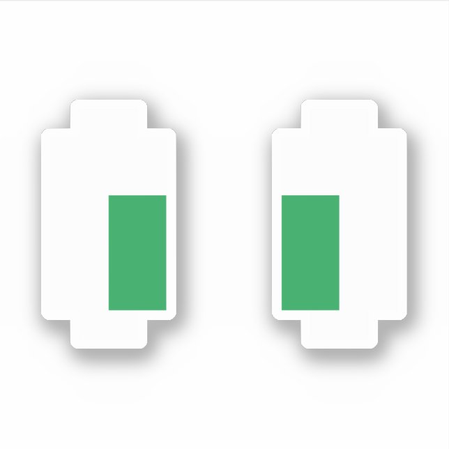 Sticker 8 Bits Pixel Manga Yeux verts (Devant)