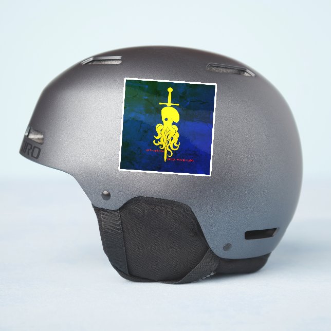 Sticker 8 pieds, zéro merci (Côté casque)