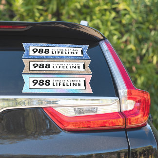 Sticker 988 ligne de crise suicide