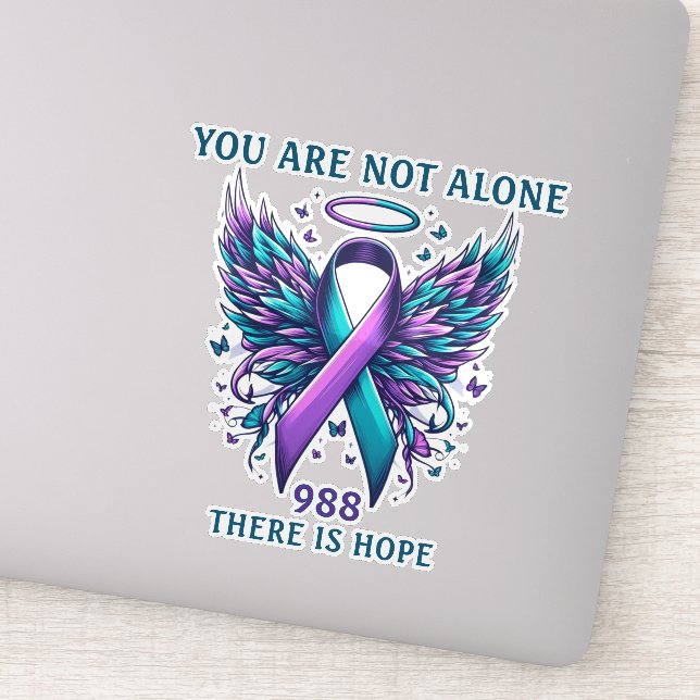 Sticker 988 Suicide Prevention You Matter Ribbon Support  (Détail)