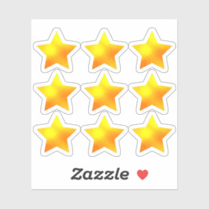 Sticker +9 Enseignants et Enfants   Récompense Étoile Doré