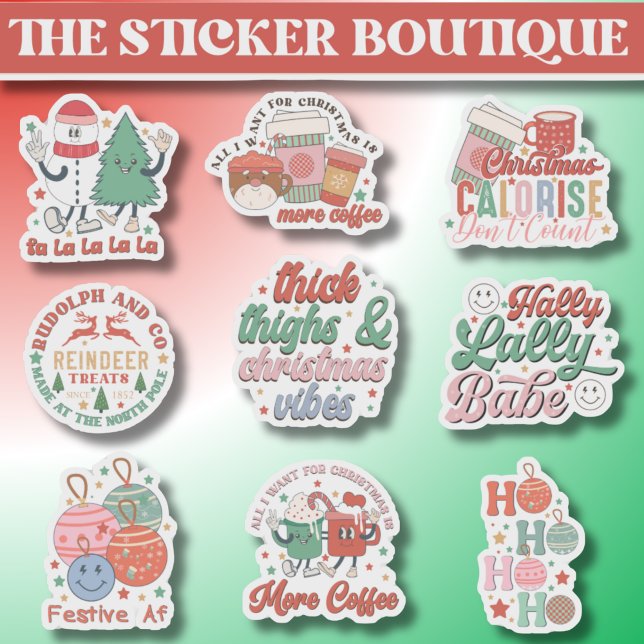 Sticker 9 In One Christmas Cheer Pack - Festif & Fun (Créateur téléchargé)