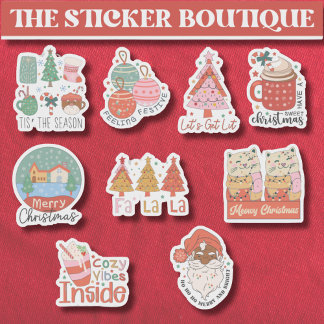 Sticker 9 In One Whimsical Holiday Pack - Festive Cheer