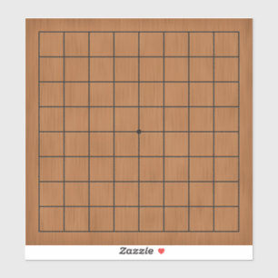 Sticker 9x9 Goban pour puzzles et jeux personnalisable 8"x