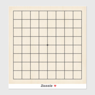 Sticker 9x9 Goban pour puzzles et jeux personnalisable 8"x