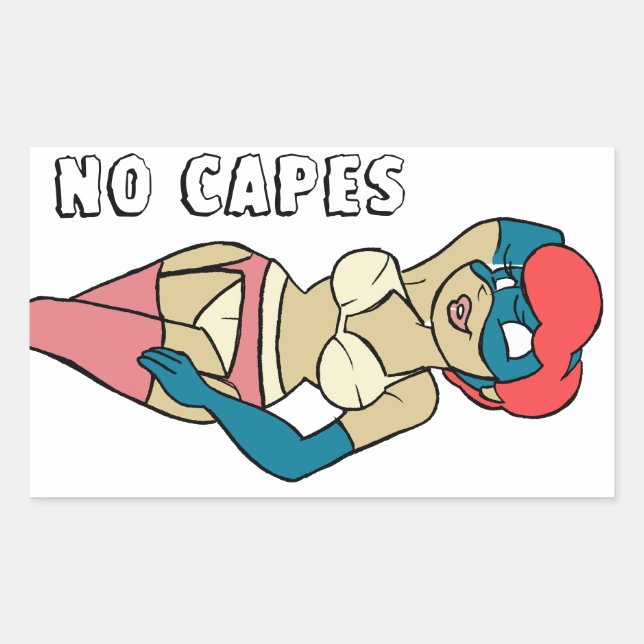 Sticker à aiguilles pour superhéroïne Capes II (Devant)