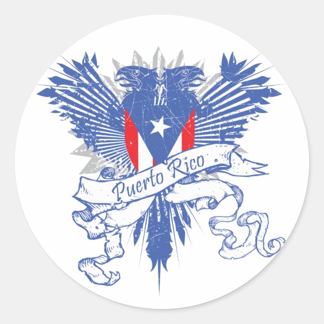 Sticker à ailes Porto Rico (Devant)