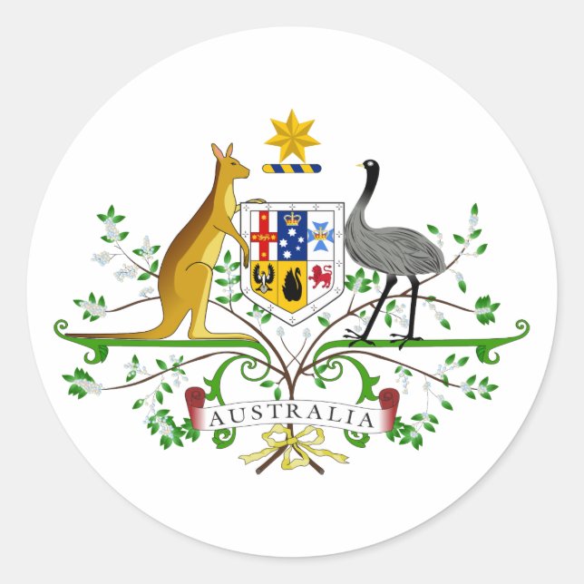 Sticker à armoiries australienne (Devant)