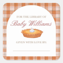 Sticker à Baby shower à tarte Cutie
