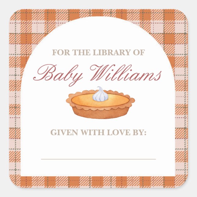 Sticker à Baby shower à tarte Cutie (Devant)