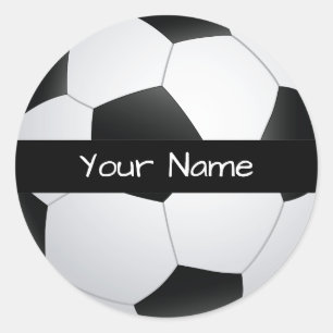 Sticker à balle de soccer personnalisé