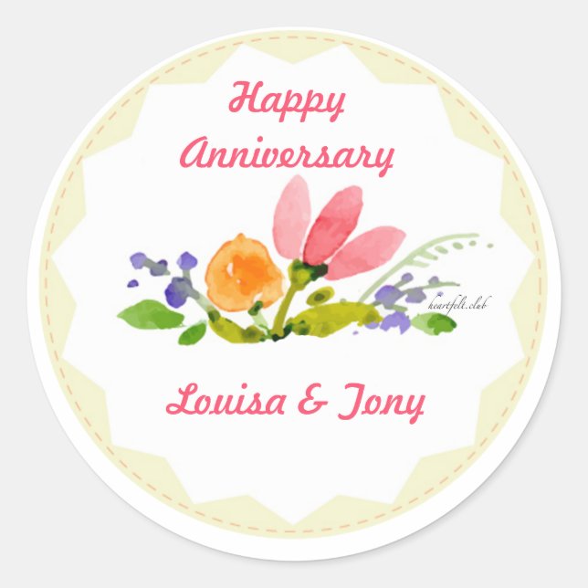 Sticker à bordure pointillée (Devant)