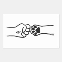 Sticker à bosse de poing pour animal