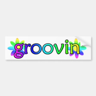 Sticker à bosse hippie Groovin