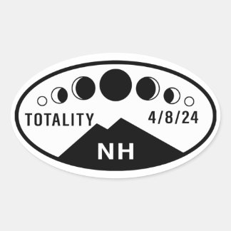 Sticker à bouteille Eclipse - New Hampshire - 24