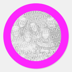 Sticker à cadre magenta