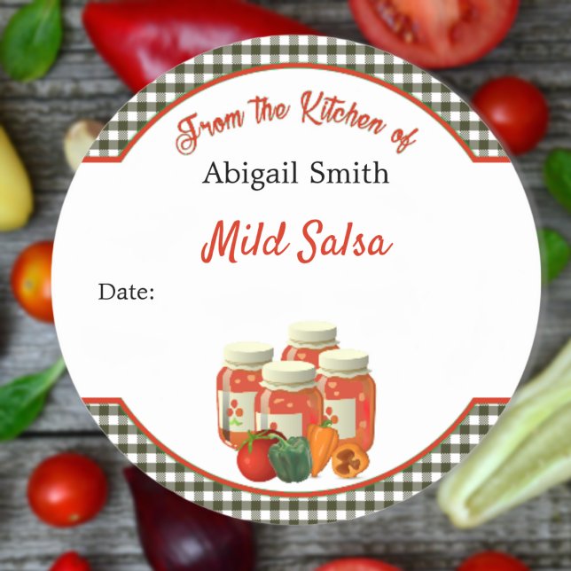 Sticker à canne Légumes de salsa (Créateur téléchargé)