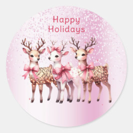 Sticker à cerfs de Noël