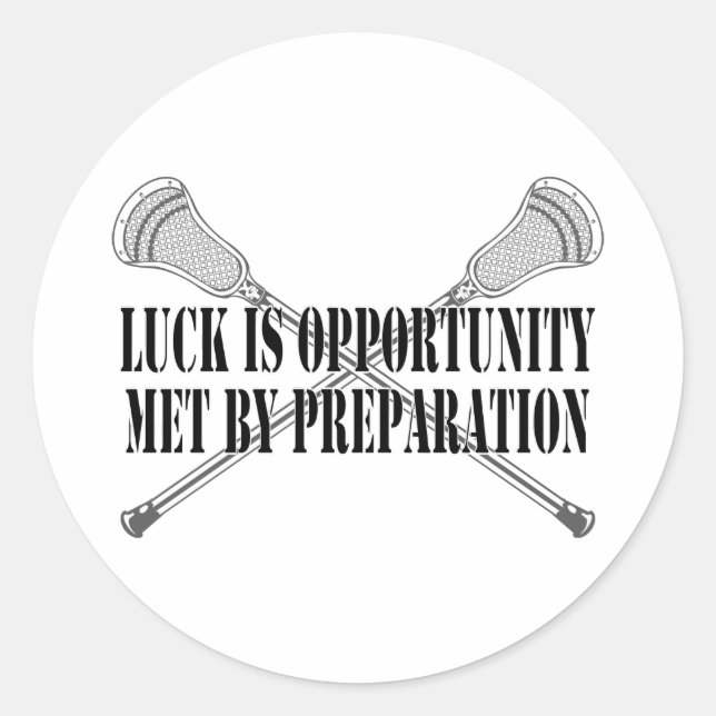Sticker à chance pour motivation de crosse (Devant)