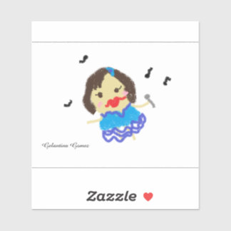 Sticker à chant Gelantina Gomez