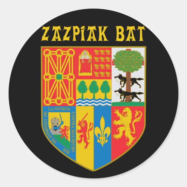 Sticker à chauve-souris Zazpiak (Devant)
