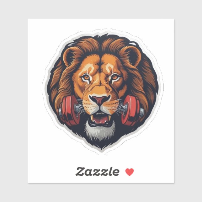 Sticker à cloche Lion Lifting (Feuille)