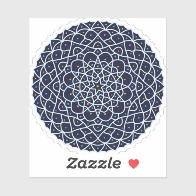 Sticker à contour nocturne céleste (Feuille)