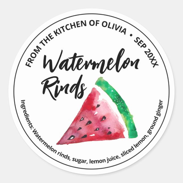 Sticker à couenne ronde Watermelon (Devant)