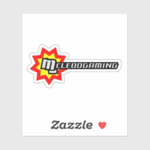 Sticker à coupe personnalisée du logo MG