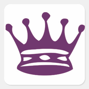 Sticker à couronne violette