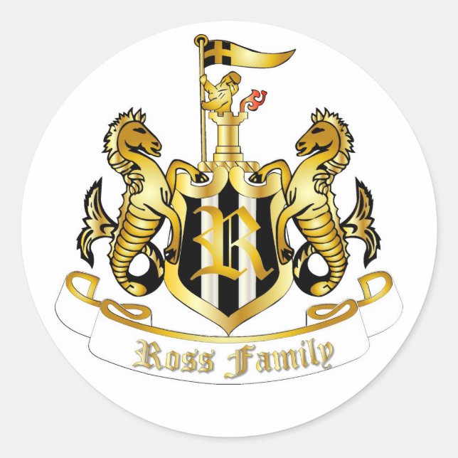 Sticker à crête de famille (Ross) (Devant)
