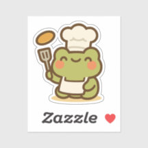 Sticker à Cuisine de grenouille chef