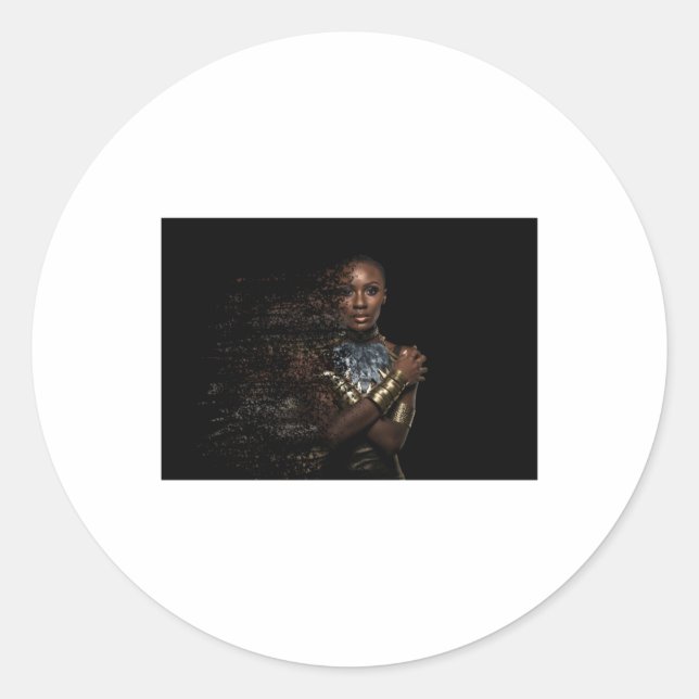 Sticker à dispersion de la reine noire (Devant)