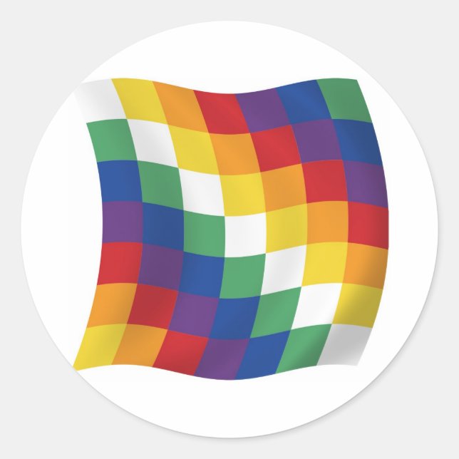 Sticker à drapeau aymara (Devant)