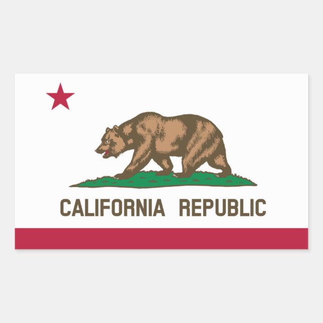 Sticker à drapeau californien (Devant)