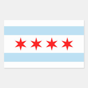 Sticker à drapeau de Chicago