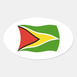 Sticker à drapeau de Guyana
