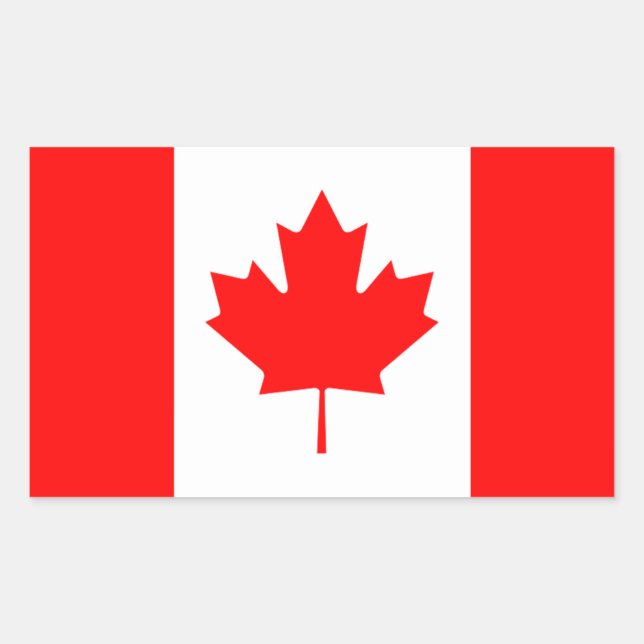 Sticker à drapeau du Canada (Devant)